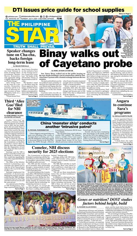 The Philippine Star Newspaper Subscription .